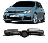 JOM Sport Front Grille black with emblem cutout in rib design suitable for