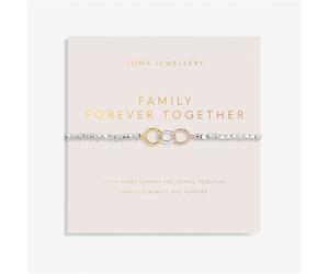 Joma 3 Tone Family Forever Bracelet - Silver