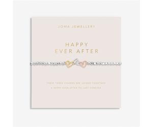 Joma 3 Tone Interlocked Happy Ever After Bracelet - Silver