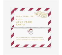 Joma A Little Christmas Love From Santa Children's Bracelet - Silver