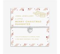 Joma A Little Merry Christmas Daughter Children's Bracelet - Silver