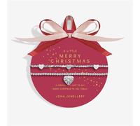 Joma A Little Merry Christmas Hearts Set of 2 Bracelets - Silver