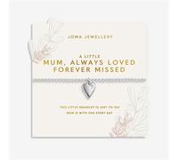 Joma A Little Mum, Always Loved Forever Missed Bracelet - Silver