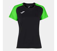 Joma Academy Iv Women's T-Shirt, Womens, T-Shirt, 901335117, Black-Fluorescent Green, L