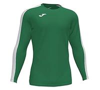 Joma Academy Men's Short Sleeve T-Shirt, mens, Long Sleeve Game T-Shirt, 101658.452, Green-White, M