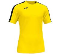 Joma Mens Academy Short Sleeve Game T-Shirt, Yellow/Black, L EU