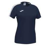 Joma Academy T-shirt Game Short Sleeve,Women, womens, 901141.332, Navy-White, L