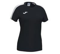 Joma Academy T-shirt Game Short Sleeve,Women, womens, 901141.102, Black-White, M