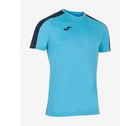 Joma Men's Academy Short sleeve game t shirt, Navy Fluorescent Turquoise, XXL-3XL UK