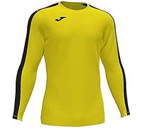 Joma Academy T-shirt game long-sleeved, Man, mens, 101658.901, Yellow-Black, S
