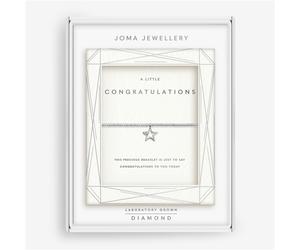 Joma Boxed Lab Grown Diamond Congratulations Bracelet - Silver