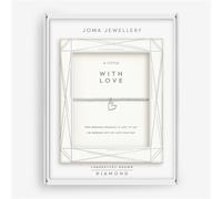 Joma Boxed Lab Grown With Love Heart Bracelet - Silver
