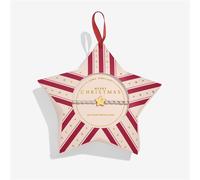 Joma Boxed Star Bauble Merry Christmas Star Bracelet - Silver