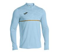 Joma Boys' Half-Zip Running Sweatshirt, 4XS-2XS, Sports Shirt with Thermal Lining for School and Training, Record III Light Blue