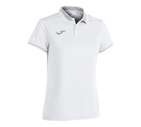 Joma Championship VI 901272.211.L Short Sleeve Polo Shirt White Grey