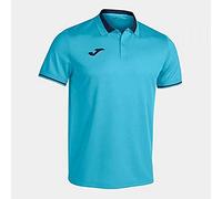 Joma Championship Vi Men's Polo Shirt, Mens, Polo Shirt, 101954, Navy Fluorescent Turquoise, XS