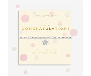 Joma Confetti Congratulations Star Bracelet - Silver