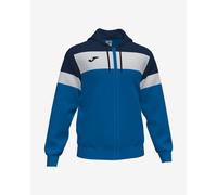 Joma Crew IV Full Zip Hoodie Blue White - XS