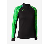 Joma Elite IX Half Zip Sweatshirt Black Green Women - XS
