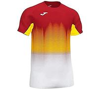 Joma Elite VII Children's Short Sleeve Running T-Shirt Red-White