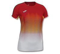 Joma Elite Vii Women's Running T-Shirt, womens, Running T-shirt, 901020.602, Red-White, L