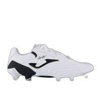 Joma Firm Ground Football Boots - Eagle, 38 to 46 - Made with High Performance Microfiber and Added Cleats for Weight Distribution and Better Grip, White Black, 6 UK