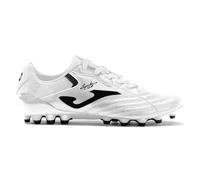 Joma Football Boots for Artificial Grass - Eagle, 39 to 45 - Made with High Performance Microfiber and Added Cleats for Weight Distribution and Better Grip, White Black, 8.5 UK