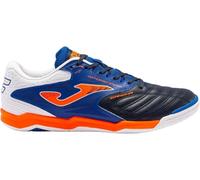 Joma Futsal Indoor Soccer Shoes, 6.5-11 - Cleats with PVC and Breathable Mesh Upper, VTS Ventilation, Toe Protection, High Durability Sole - Cancha, Marine, 5.5 UK