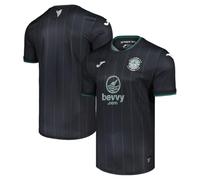 Joma Hibernian FC Men's Third Football Shirt Jersey 2025-2026 (UK, Alpha, M, Regular, Regular) Black