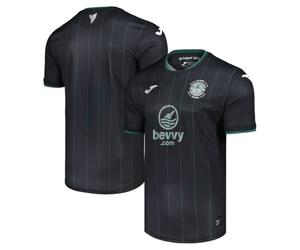 Joma Hibernian FC Men's Third Football Shirt Jersey 2025-2026 (UK, Alpha, M, Regular, Regular) Black