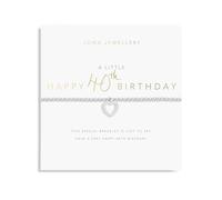Joma A Little Happy 40th Brithday Bracelet - Silver