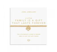 Joma Jewellery A Little 'Family Is A Gift That Lasts Forever' Gold Tone Bracelet 17.5cm Stretch