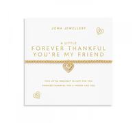 Joma Jewellery A Little 'Forever Thankful You're My Friend' Gold Tone Bracelet 17.5cm Stretch