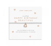Joma Jewellery A Little 'Happy Birthday Beautiful' Bracelet 17.5cm Stretch