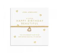 Joma Jewellery A Little 'Happy Birthday Beautiful' Gold Tone Bracelet 17.5cm Stretch