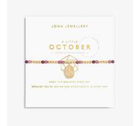 Joma Jewellery A Little 'October' Birthstone Gold Tone Bracelet 17.5cm Stretch