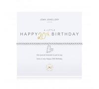 Joma Jewellery A Little Happy 20th Birthday Bracelet 2671 - Brass / Silver Plated