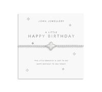 Joma Jewellery A LITTLE HAPPY BIRTHDAY Silver Plated Bracelet 17.5cm stretch