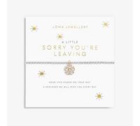 Joma Jewellery A Little SORRY YOU'RE LEAVING Bracelet | 17.5cm Stretch Adjustable Wrist Stacking Bracelet