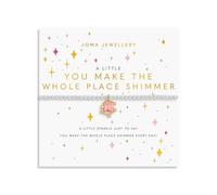 Joma Jewellery A LITTLE YOU MAKE THE WHOLE PLACE SHIMMER Silver & Gold Plated Bracelet 17.5cm stretch