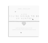 Joma Jewellery A Little You're Going To Be An Auntie! Silver Plated Bracelet 8168 - Brass Plated / Silver Plated