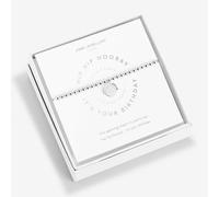 Joma Jewellery A Littles Hip Hip Hooray It's Your Birthday Silver 17.5cm - Brass Plated / Silver Plated