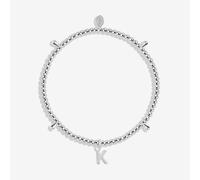Joma Jewellery Alphabet A Little K Silver Plated Bracelet 7752 - Bold Statement - Brass / Silver Plated