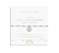 Joma Jewellery April Birthstone Kids Bracelet - Brass / Silver Plated
