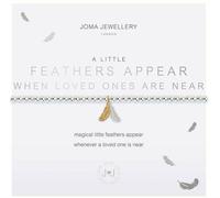 Joma Jewellery Beaded Bracelet A Little FEATHERS APPEAR WHEN LOVED ONES ARE NEAR