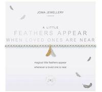 Joma Jewellery Beaded Bracelet A Little FEATHERS APPEAR WHEN LOVED ONES ARE NEAR