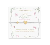 Joma Jewellery BIRTH MONTH A LITTLE AUGUST Silver & Gold Plated Bracelet 17.5cm stretch