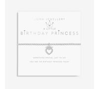 Joma Jewellery Birthday Princess Silver 15.5cm Stretch Bracelet C680 - - Silver Plated / Plated Brass