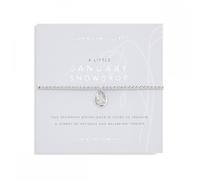 Joma Jewellery Birthflower A Little 'January' Snowdrop Bracelet 17.5cm Stretch