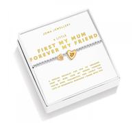 Joma Jewellery Boxed A Little 'First My Mum Forever My Friend' Two Tone Bracelet 17.5cm Stretch